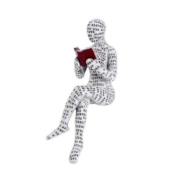 Reading Woman Sitting Up Figurine for Readers or Writers - Picture 6 of 10